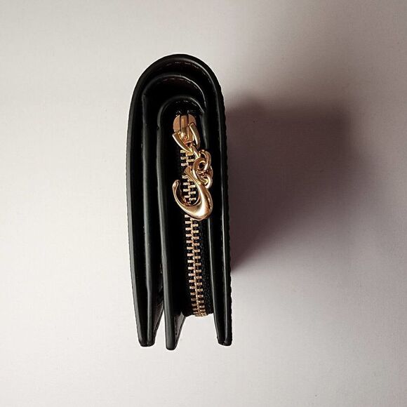 NWT Coach CC858 Snap Wallet In Signature Canvas With Fairytale Rose Print - Picture 3 of 4